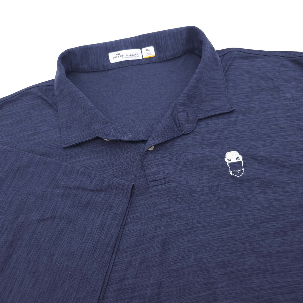 Peter Millar Barstool Spittin Chiclets Polo Shirt Men XXL Blue Featherweight UPF